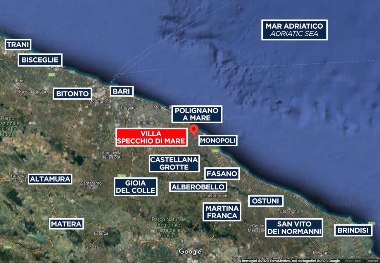 Villa in Polignano a Mare - VILLA SPECCHIO DI MARE